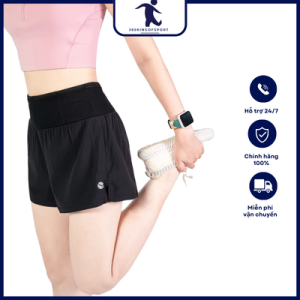 Quần đùi chạy bộ nữ 2 lớp, quần running, quần chạy bộ nữ